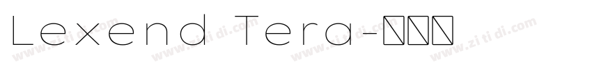 Lexend Tera字体转换